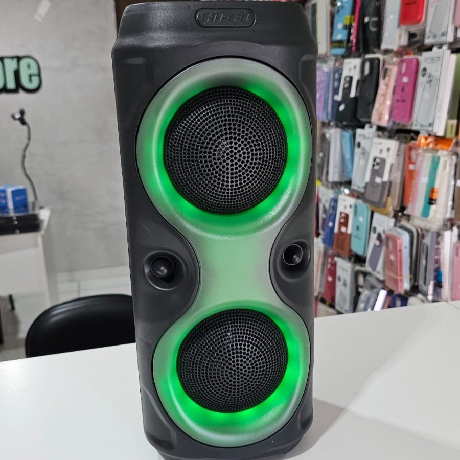 Caixa de Som Bluetooth xTrad CS-29 Com duplo alto falantes e Leds dinâmicos.