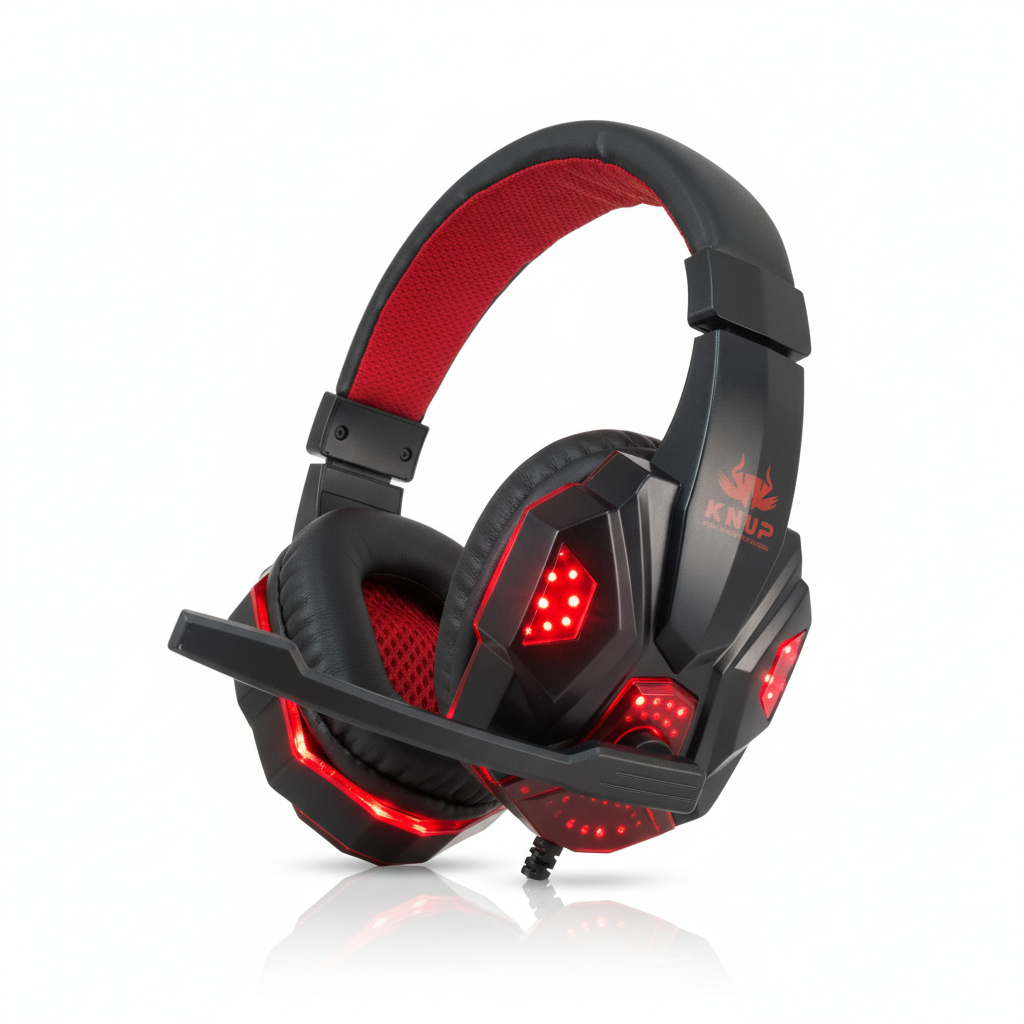 Headset Gamer Super Bass Knup Pro Gaming Gears - PC, Mobile e Consoles