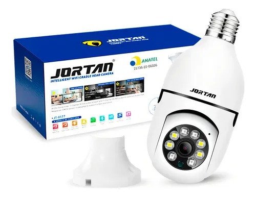 Câmera IP Wi-Fi Inteligente Lâmpada Jortan
