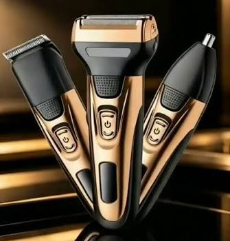 Máquina Daling 3 em 1 DL-9007 - Barba, pêlos, nariz e orelha