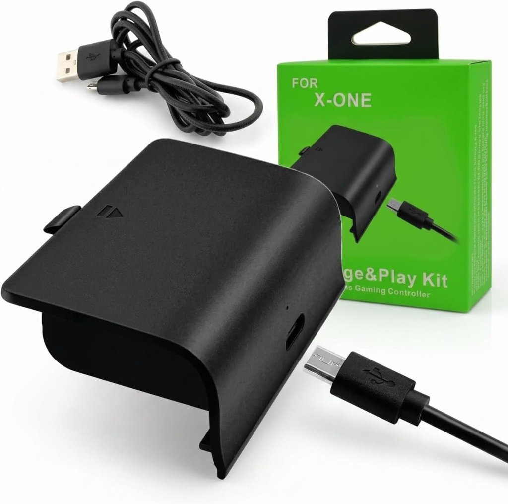 Kit Bateria e Cabo Carregador Controle Xbox One Charge Play Kit