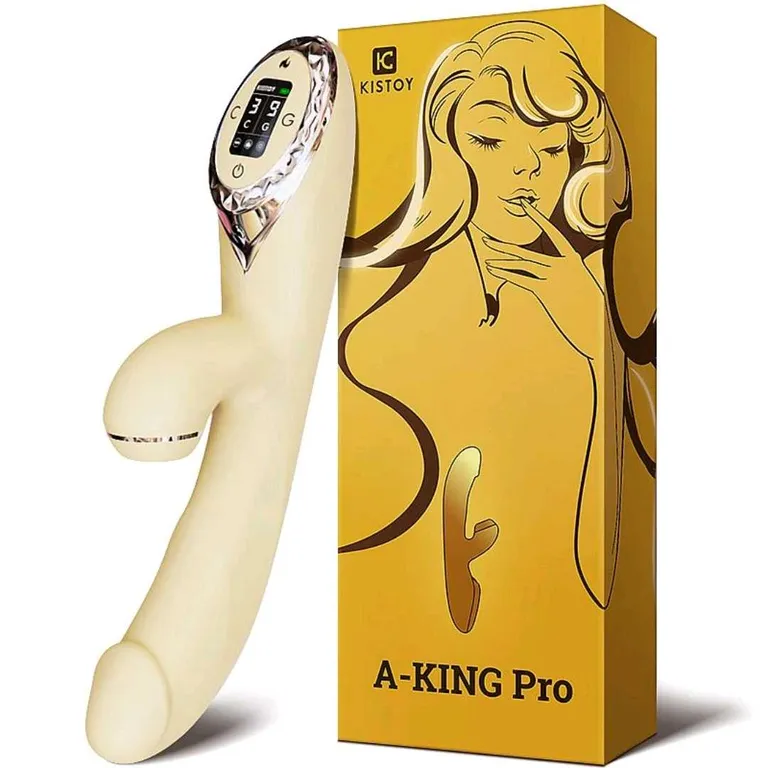 Vibrador de Ponto G e Clitóris com Pulsação - A-KING PRO