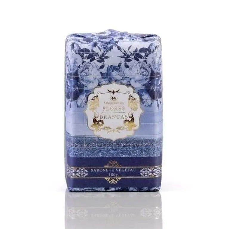 Sabonete vegetal Flores Brancas - 180g Madressenza
