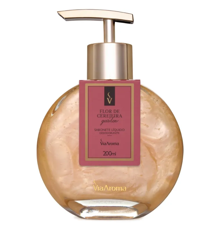 Sabonete Líquido Desodorante Flor de Cerejeira Via Aroma - 200ml