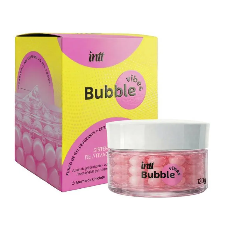 Bubble Vibes - gel de efeito deslizante, quente e vibratório