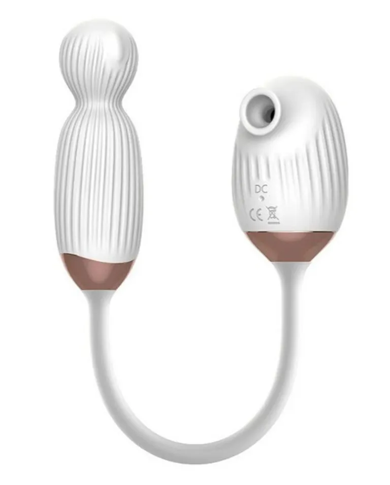 Vibrador com Sugador e Bullet Giratório