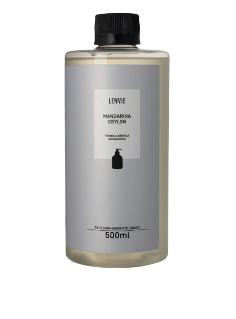 Refil Sabonete Líquido 500 ml Mandarina Ceylon Lenvie