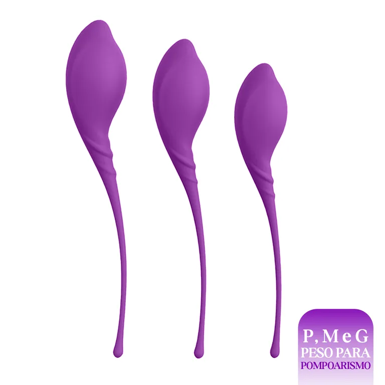 Kit Pompoarismo 3 pesos - Roxo