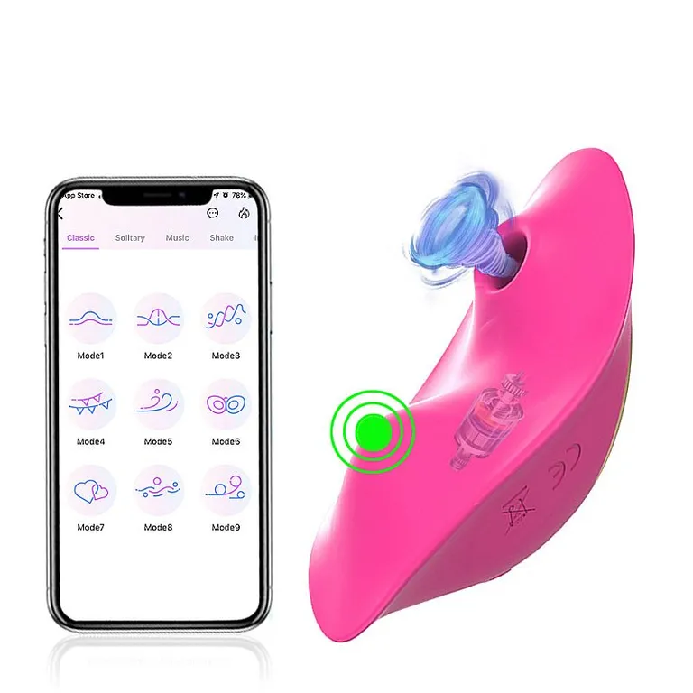 Vibrador de calcinha por APP e controle remoto
