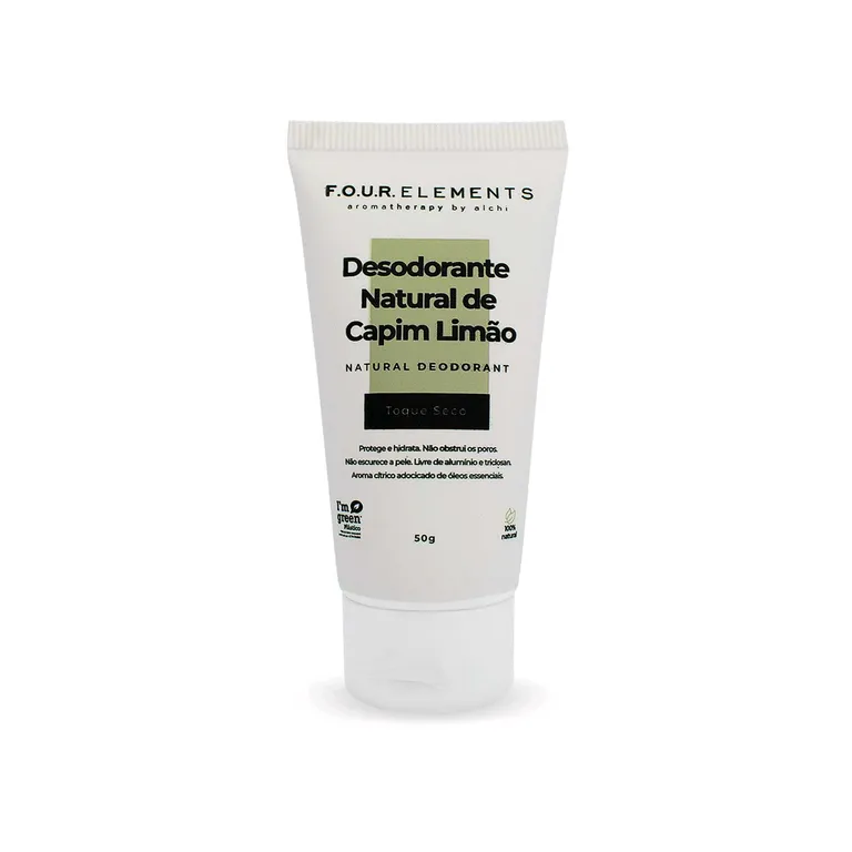 Desodorante Natural de Capim Limão Achi Four Elements 50g