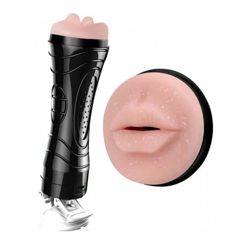 Lanterna Masturbadora Masculina com Ventosa - Boca