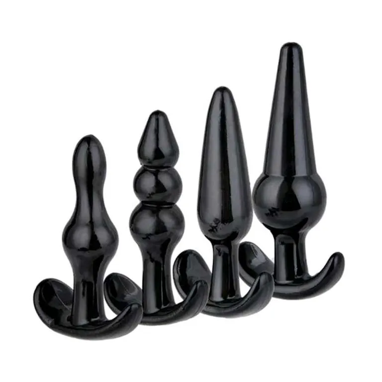 Kit com 4 Plug anal em silicone