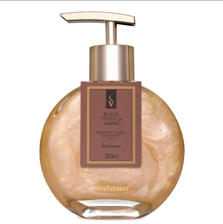 Sabonete Líquido Desodorante Black Vanilla Via Aroma - 200ml