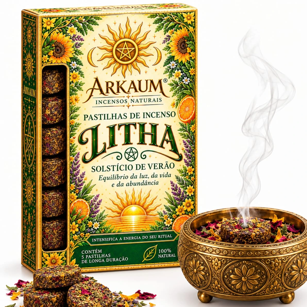 Incenso ritualístico Litha - Pastilhas